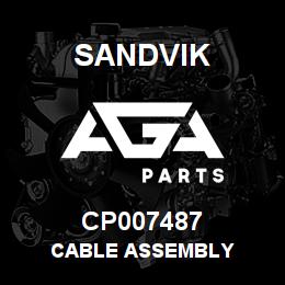 CP007487 Sandvik CABLE ASSEMBLY | AGA Parts