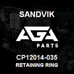 CP12014-035 Sandvik RETAINING RING | AGA Parts