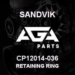 CP12014-036 Sandvik RETAINING RING | AGA Parts
