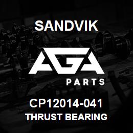 CP12014-041 Sandvik THRUST BEARING | AGA Parts