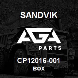 CP12016-001 Sandvik BOX | AGA Parts