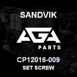 CP12016-009 Sandvik SET SCREW | AGA Parts