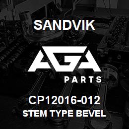 CP12016-012 Sandvik STEM TYPE BEVEL | AGA Parts