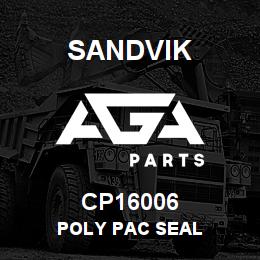 CP16006 Sandvik POLY PAC SEAL | AGA Parts