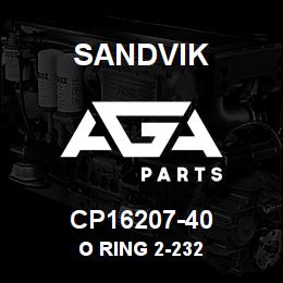 CP16207-40 Sandvik O RING 2-232 | AGA Parts