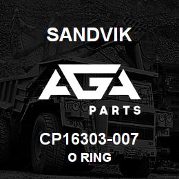 CP16303-007 Sandvik O RING | AGA Parts