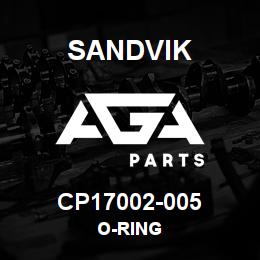 CP17002-005 Sandvik O-RING | AGA Parts