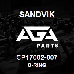 CP17002-007 Sandvik O-RING | AGA Parts
