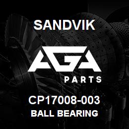 CP17008-003 Sandvik BALL BEARING | AGA Parts