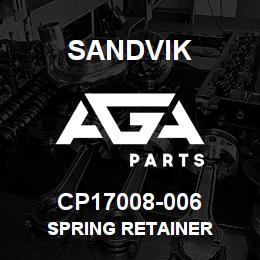 CP17008-006 Sandvik SPRING RETAINER | AGA Parts