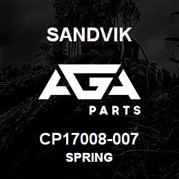 CP17008-007 Sandvik SPRING | AGA Parts