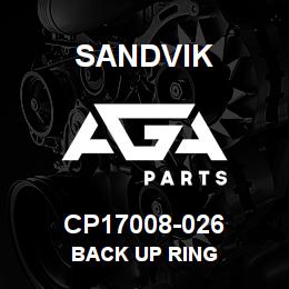 CP17008-026 Sandvik BACK UP RING | AGA Parts