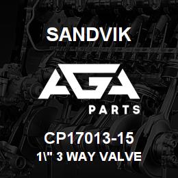 CP17013-15 Sandvik 1" 3 WAY VALVE | AGA Parts