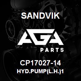 CP17027-14 Sandvik HYD.PUMP(L.H.)1 | AGA Parts