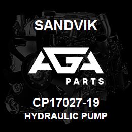 CP17027-19 Sandvik HYDRAULIC PUMP | AGA Parts