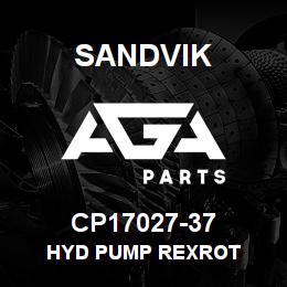 CP17027-37 Sandvik HYD PUMP REXROT | AGA Parts