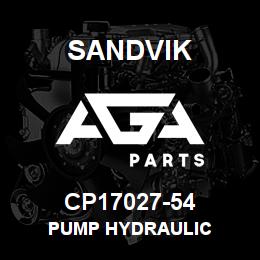 CP17027-54 Sandvik PUMP HYDRAULIC | AGA Parts