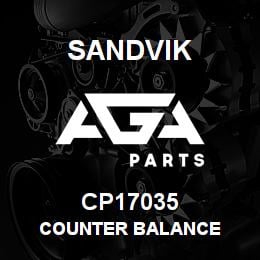 CP17035 Sandvik COUNTER BALANCE | AGA Parts
