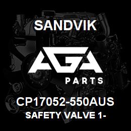 CP17052-550AUS Sandvik SAFETY VALVE 1- | AGA Parts