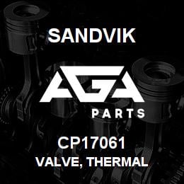 CP17061 Sandvik VALVE, THERMAL | AGA Parts
