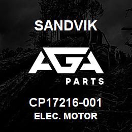 CP17216-001 Sandvik ELEC. MOTOR | AGA Parts