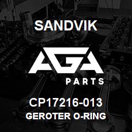 CP17216-013 Sandvik GEROTER O-RING | AGA Parts