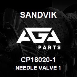 CP18020-1 Sandvik NEEDLE VALVE 1 | AGA Parts