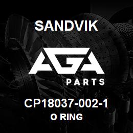 CP18037-002-1 Sandvik O RING | AGA Parts