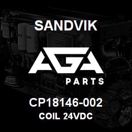 CP18146-002 Sandvik COIL 24VDC | AGA Parts