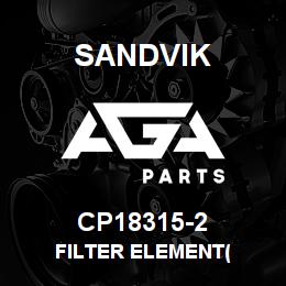 CP18315-2 Sandvik FILTER ELEMENT( | AGA Parts