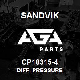 CP18315-4 Sandvik DIFF. PRESSURE | AGA Parts