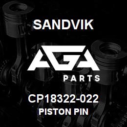 CP18322-022 Sandvik PISTON PIN | AGA Parts