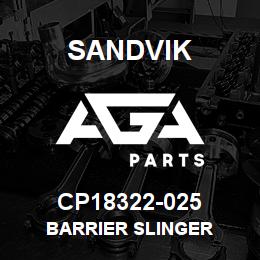 CP18322-025 Sandvik BARRIER SLINGER | AGA Parts