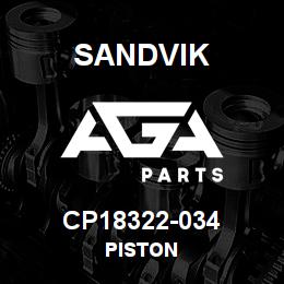 CP18322-034 Sandvik PISTON | AGA Parts