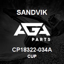 CP18322-034A Sandvik CUP | AGA Parts
