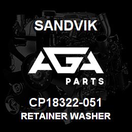 CP18322-051 Sandvik RETAINER WASHER | AGA Parts