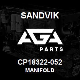 CP18322-052 Sandvik MANIFOLD | AGA Parts