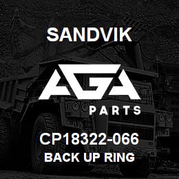 CP18322-066 Sandvik BACK UP RING | AGA Parts