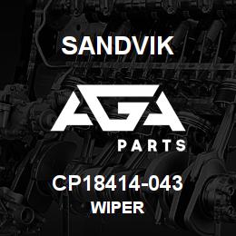 CP18414-043 Sandvik WIPER | AGA Parts