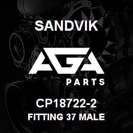 CP18722-2 Sandvik FITTING 37 MALE | AGA Parts
