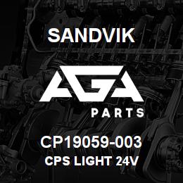 CP19059-003 Sandvik CPS LIGHT 24V | AGA Parts