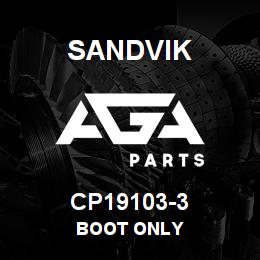CP19103-3 Sandvik BOOT ONLY | AGA Parts