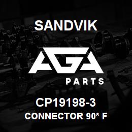 CP19198-3 Sandvik CONNECTOR 90* F | AGA Parts