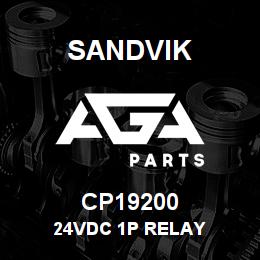 CP19200 Sandvik 24VDC 1P RELAY | AGA Parts