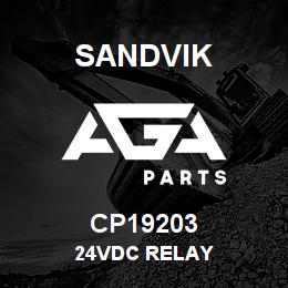 CP19203 Sandvik 24VDC RELAY | AGA Parts