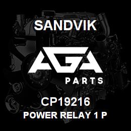 CP19216 Sandvik POWER RELAY 1 P | AGA Parts