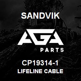 CP19314-1 Sandvik LIFELINE CABLE | AGA Parts