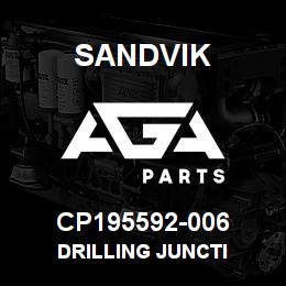 CP195592-006 Sandvik DRILLING JUNCTI | AGA Parts