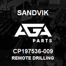 CP197536-009 Sandvik REMOTE DRILLING | AGA Parts