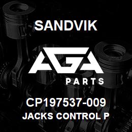 CP197537-009 Sandvik JACKS CONTROL P | AGA Parts